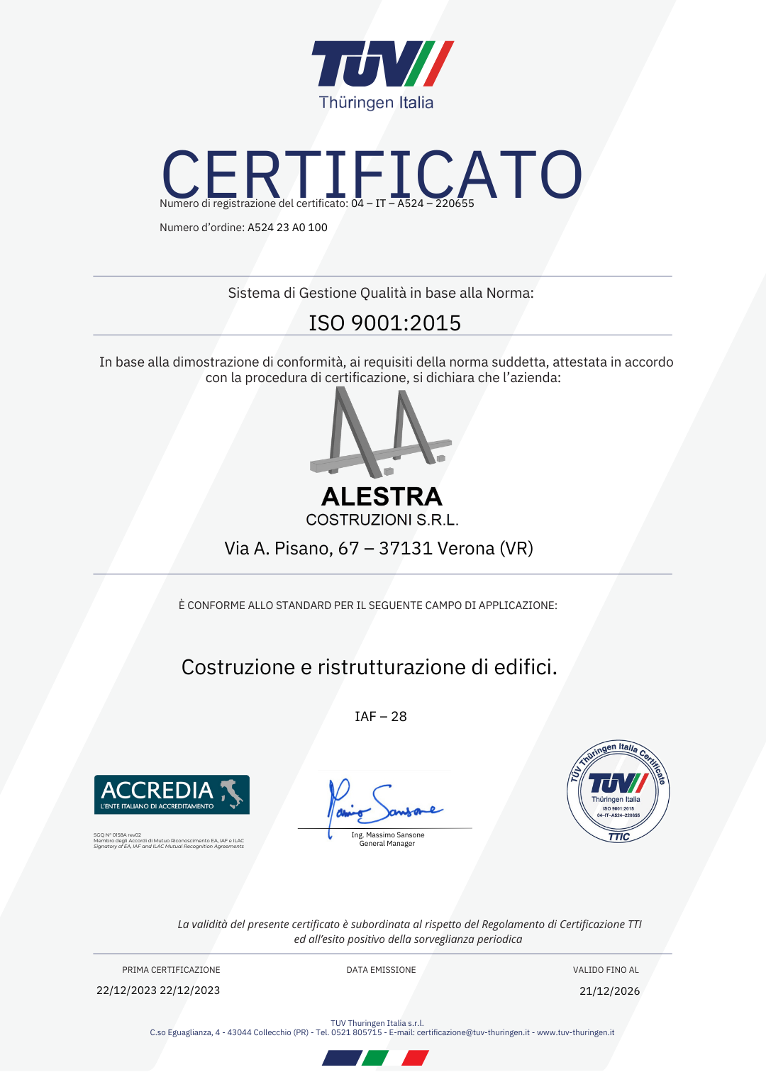 Certificato Italiano